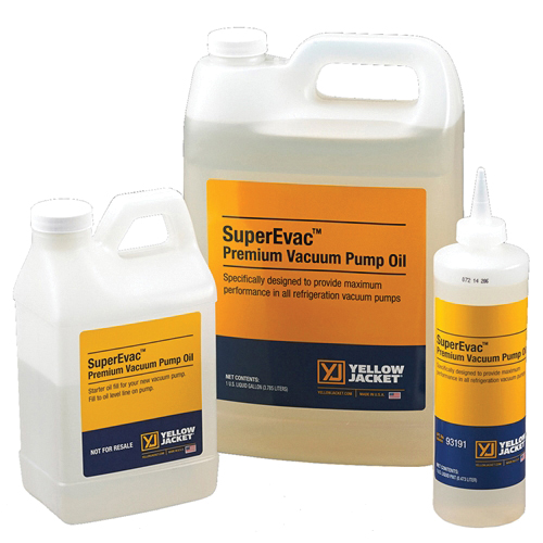 Yellow Jacket® SuperEvac 93092 Vacuum Pump Oil, 1 qt, Water White Fluid Form, Clear, Mild Petroleum Odor/Scent