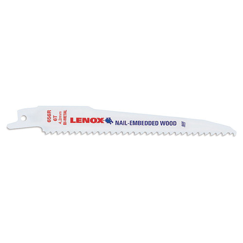 LENOX® Tuff Tooth 20530-B656R Reciprocating Saw Blade, 6 in L, 3/4 in W, 6 TPI, Bi-Metal Blade