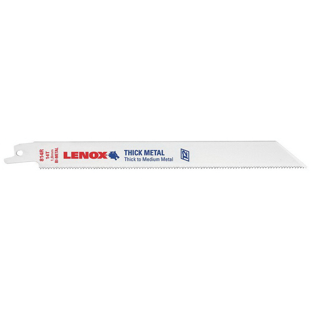 LENOX® 21519814R Reciprocating Saw Blade, 8 in L, 3/4 in W, Constant Pitch Teeth, 14 TPI TPI, Bi-Metal Blade
