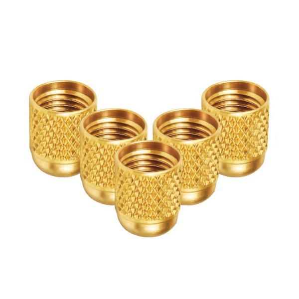JB Industries NFT5-5 O-ring Seal Cap, 5/16 in SAE Flared x 5/16 in SAE Flared, Brass