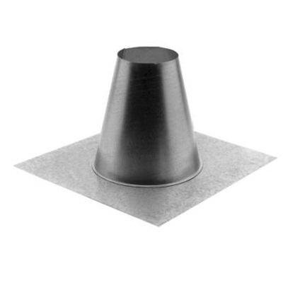 DuraVent® 10GVFF Tall Cone Flat Flashing, 10 in, Galvalume, 25-1/2 in W, 11-1/4 in H