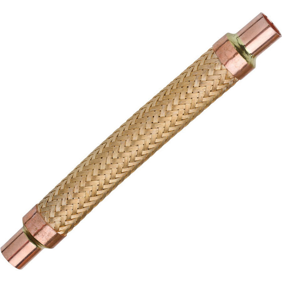 Packless VAF-5 Vibration Absorber, 5/8 in, OD Connection, 9-3/4 in OAL, Red Brass Tubing