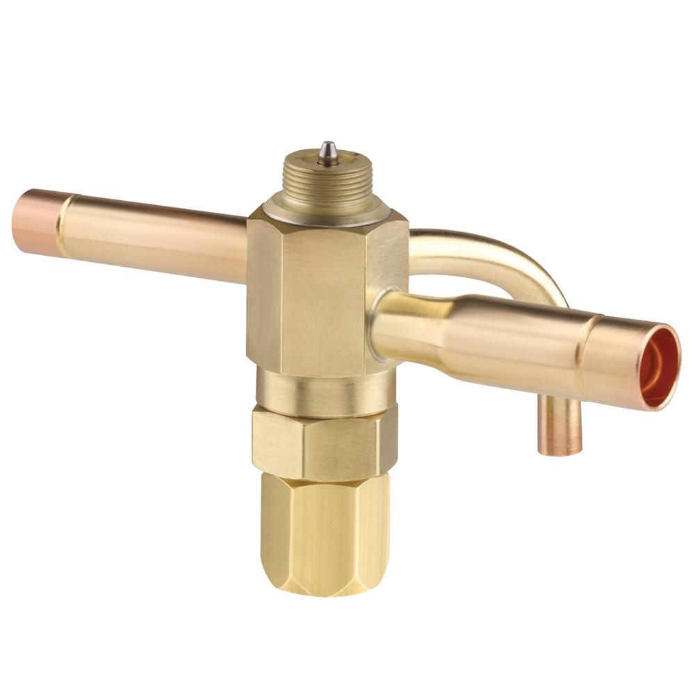 Parker&reg; C Series 040502-07 Thermal Expansion Valve Body, 5/8 x 7/8 in, ODF, R-410A Refrigerant, 3 to 5 ton Nominal