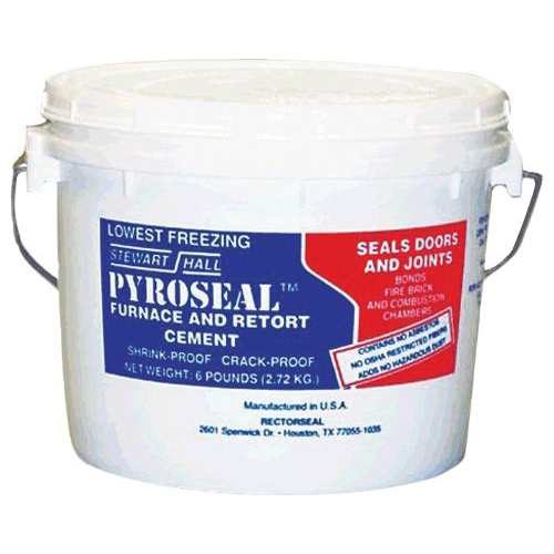 RectorSeal® Pyroseal 68616 Furnace and Retort Cement, 6 lb, Cream, Gray