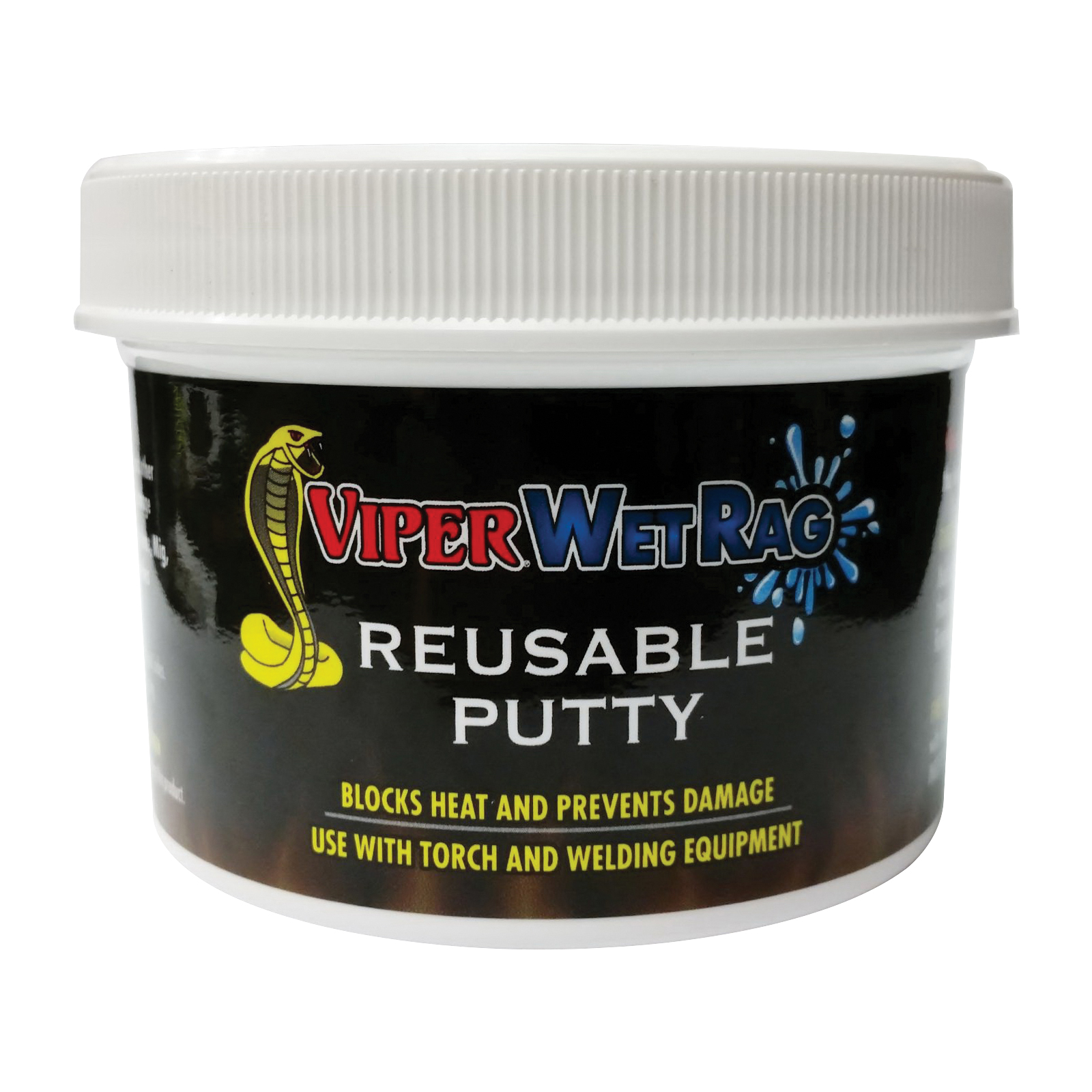 Refrigeration Technologies® Viper RT400P Wet Rag Heat Blocking Putty, 8 oz, Paste Form, Gray and Green
