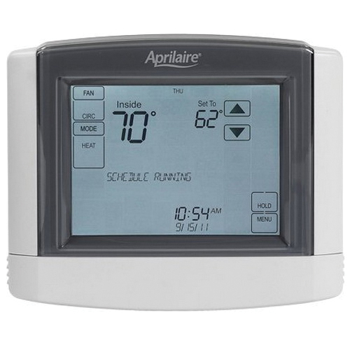 Aprilaire® 8600 Thermostat, 18 - 30 VAC, 3 VDC, 1 - 2.5 A, 5-1-1, 5-2, 7 day Program Programmability