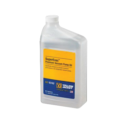 Yellow Jacket® SuperEvac 93192 Vacuum Pump Oil, 1 qt, Liquid Form, Light Amber, Mild Petroleum Odor/Scent