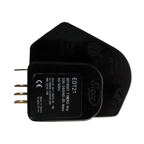 Supco® EDT Series EDT21 Defrost Timer, 10 to 35 min Adjustable Defrost, 208/240 VAC, 3/4 hp