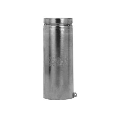 Selkirk® LockTab RV 104082 Gas Vent Pipe, 4 in Nominal, 12 in L, Aluminum Inner and 28 ga Galvanized Steel Outer