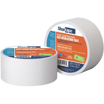 Shurtape® AF 990 232242 Jacket Tape, 12.6 mil (with Liner) 8.3 mil (without Liner) W, 3 in L, 50 m, White Adhesive