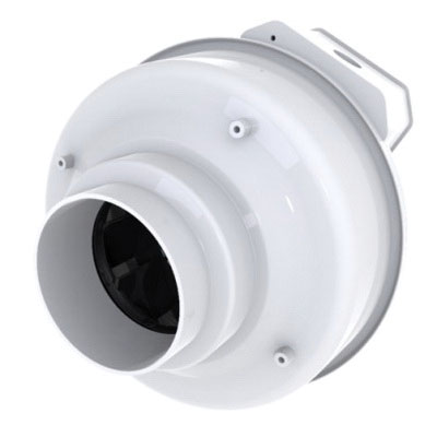 fantech® 411331 Centrifugal In-Line Fan, 120 V, 0.72 A, 80 W, 2900 rev/min Speed, 1 -Speed, 167 cu-ft/min, Class B Motor