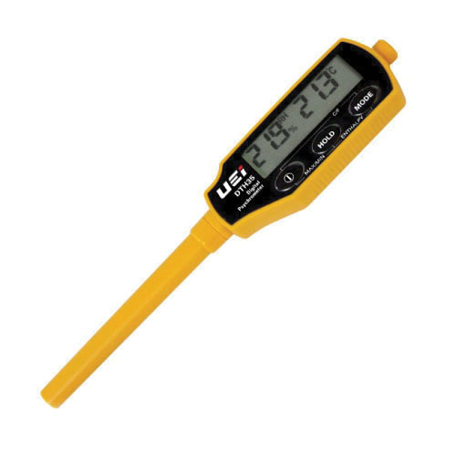 UEi Test Instruments™ DTH35 Digital Psychrometer, +/-3% RH, +/-1 deg F Temperature Accuracy, -4 to 122 deg F