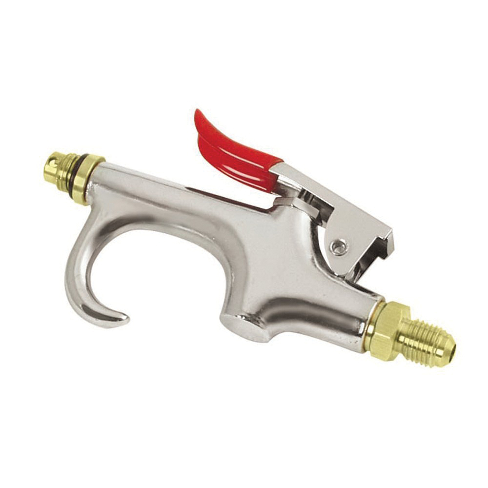 UNIWELD® BG1 Blowgun with Safety Tip, Brass and Steel, Red and Silver, Male Flare Inlet and Outlet Connection
