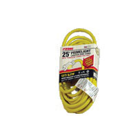 BRAMEC® 8544 Outdoor Extension Cord, 125 V, 3 -Conductor, 12 AWG Conductor, 25 ft L