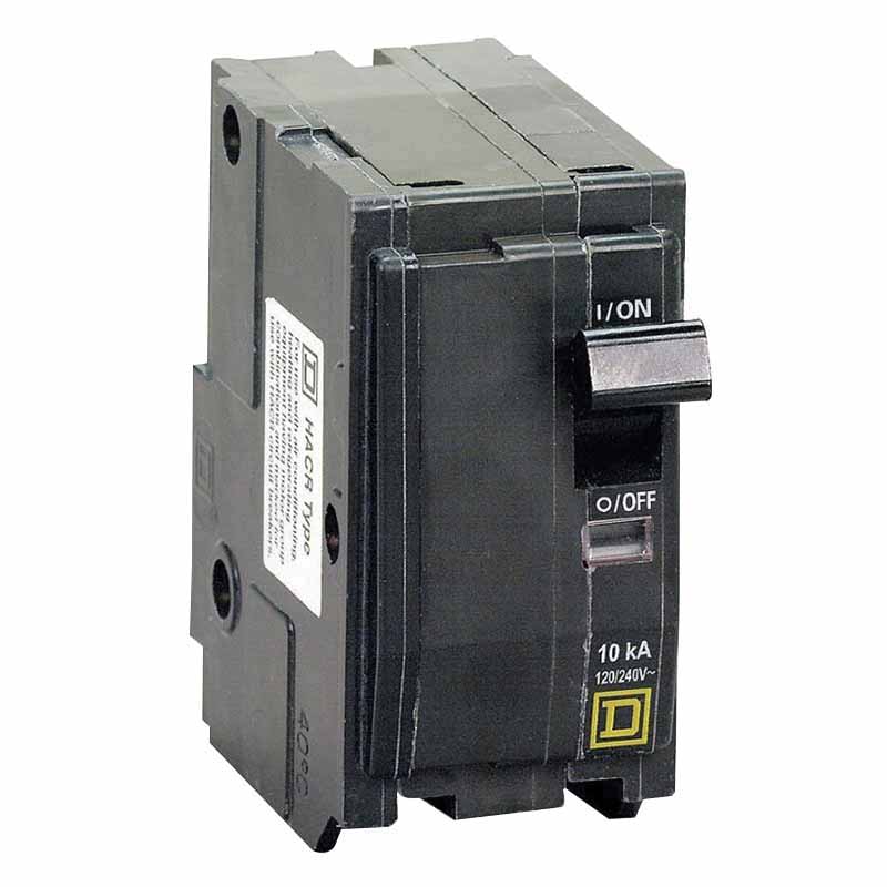 Square D QO QO230 Miniature Circuit Breaker, 120/240 VAC, 48 VDC, 30 A, 10 kA Interrupt, 2 -Pole