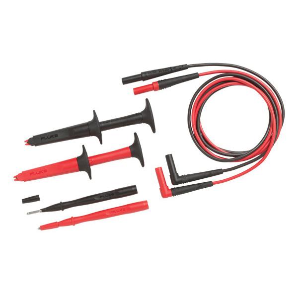 Fluke® Sure-Grip™ TL223 Test Lead Set, Black/Red