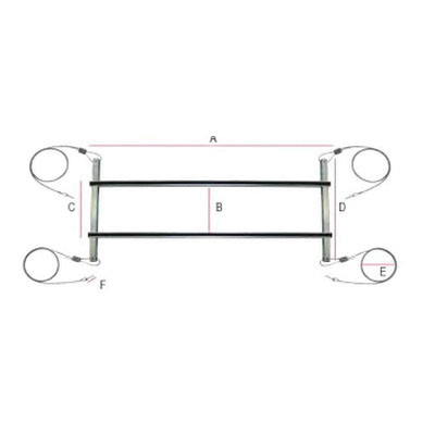 Global Hung-R78 A/C Equipment Hanger, 78 in
