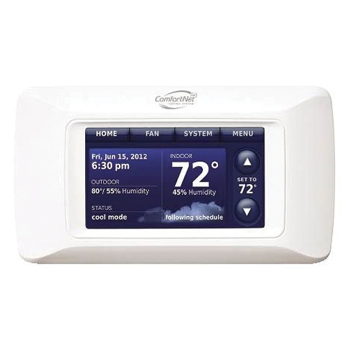 Goodman® ComfortNet CTK04AE Thermostat, 7 day Program Programmability, 2 Cool, 4 with Heat Pump -Stage