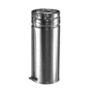 DuraVent® 10GV12A Gas Vent Pipe, 10 in, 18 in L, DuraLock, Aluminum/Galvanized Steel