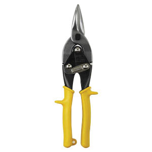 Midwest Snips® P6716S Aviation Snip, 10 in OAL, 1-3/8 in L Cut, Ergonomic Grip Handle, Black and Yellow Handle