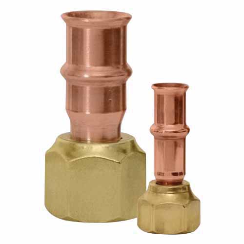 Parker® ZoomLock 771002 SAE 45 deg Connector, 3/8 in Fitting, Flared Connection, Copper