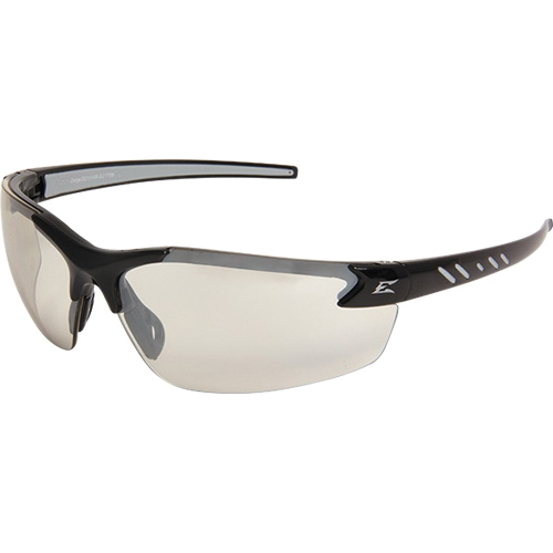 EDGE® DZ111-G2 Safety Glasses, Unisex, Universal, Clear Lens, Scratch-Resistant Lens, Gloss Black Frame, Straight Temple