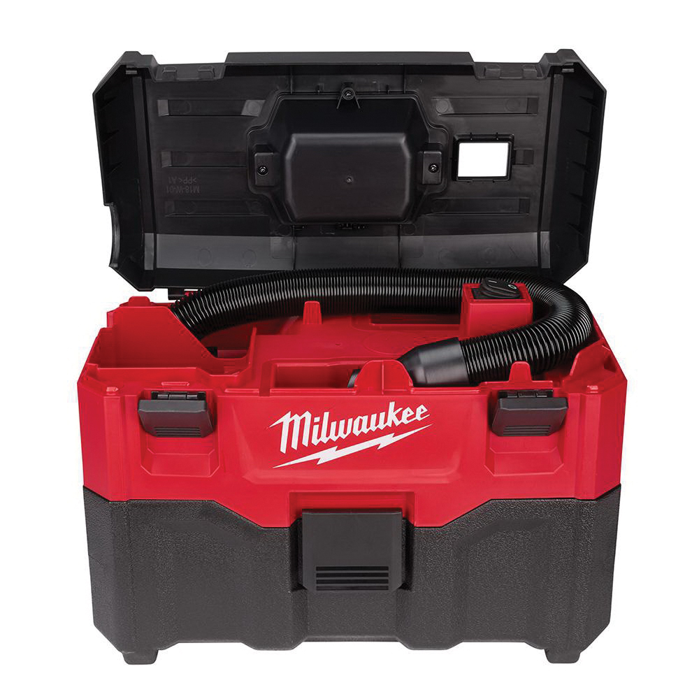 Milwaukee® M18 0880-20 Wet/Dry Vacuum Cleaner, 2 gal Vacuum, 45 cfm Air Flow, 1-7/8 in L Hose, Black/Red