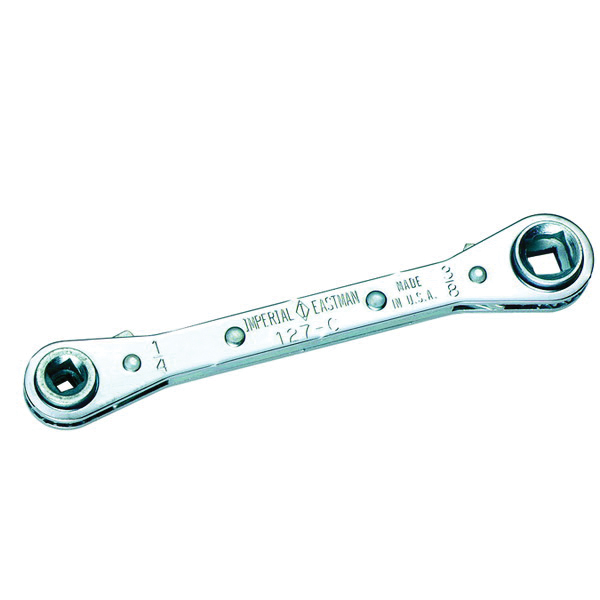 Imperial® 127-C Ratcheting Wrench, 1/4, 3/8, 3/16 and 5/16 in Square Drive, Chrome-Plated Head