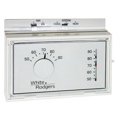 White-Rodgers™ 1F56N-444 Thermostat, 20 - 30 VAC, 1 Heat/1 Cool -Stage
