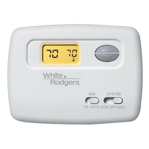 White-Rodgers™ 70 1F78-144 Thermostat, mV - 30 VAC, 1 - 1.5 A, 1.5 - 45 W, (2) AAA Battery, 1 Heat/1 Cool -Stage