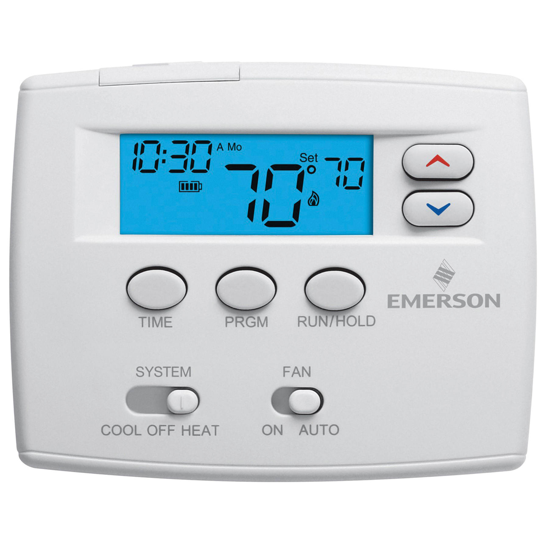 White-Rodgers™ 1F80-0261 Thermostat, 0 - 30 VAC, 0.05 - 1.5 A, 5-1-1 day Program Programmability, 1 Heat/1 Cool -Stage