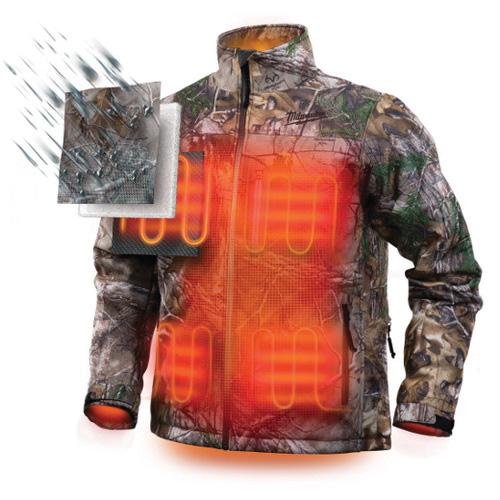 Milwaukee® M12 Heated Jacket, XL, Men, Realtree Xtra Camouflage, QUIETSHELL Polyester/Brushed Tricot thumbnail 3