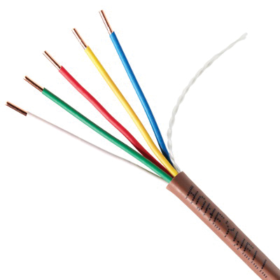 GENESIS 47130307 Thermostat Cable, 300 V, 5 -Conductor, 18 AWG Conductor, Solid, Bare Copper Conductor, 250 ft L