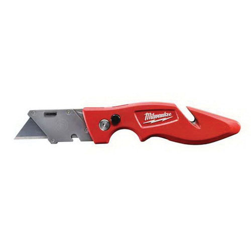 Milwaukee® FASTBACK™ 48-22-1901 Utility Knife, 2 in L Blade, Carbon Steel Blade, Number of Blades Included: 1