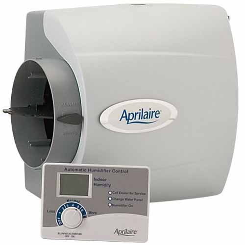 Aprilaire® 600 Bypass Humidifier, 24 VAC at 60 Hz, 0.5 A, Automatic Digital Control, 17 gpd Capacity