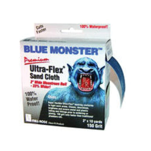 Cleanfit Ultra-Flex 70174 Abrasive Cloth, 10 yd L, 150 Grit, Aluminum Oxide Abrasive