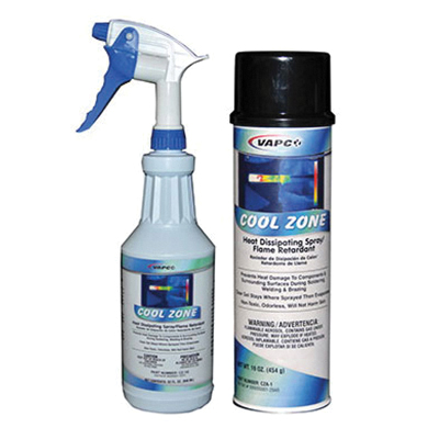 VAPCO Cool Zone CZ-1Q Heat Dissipating Spray, 32 oz, Aerosol Can, Viscous Gel, Clear, Bland