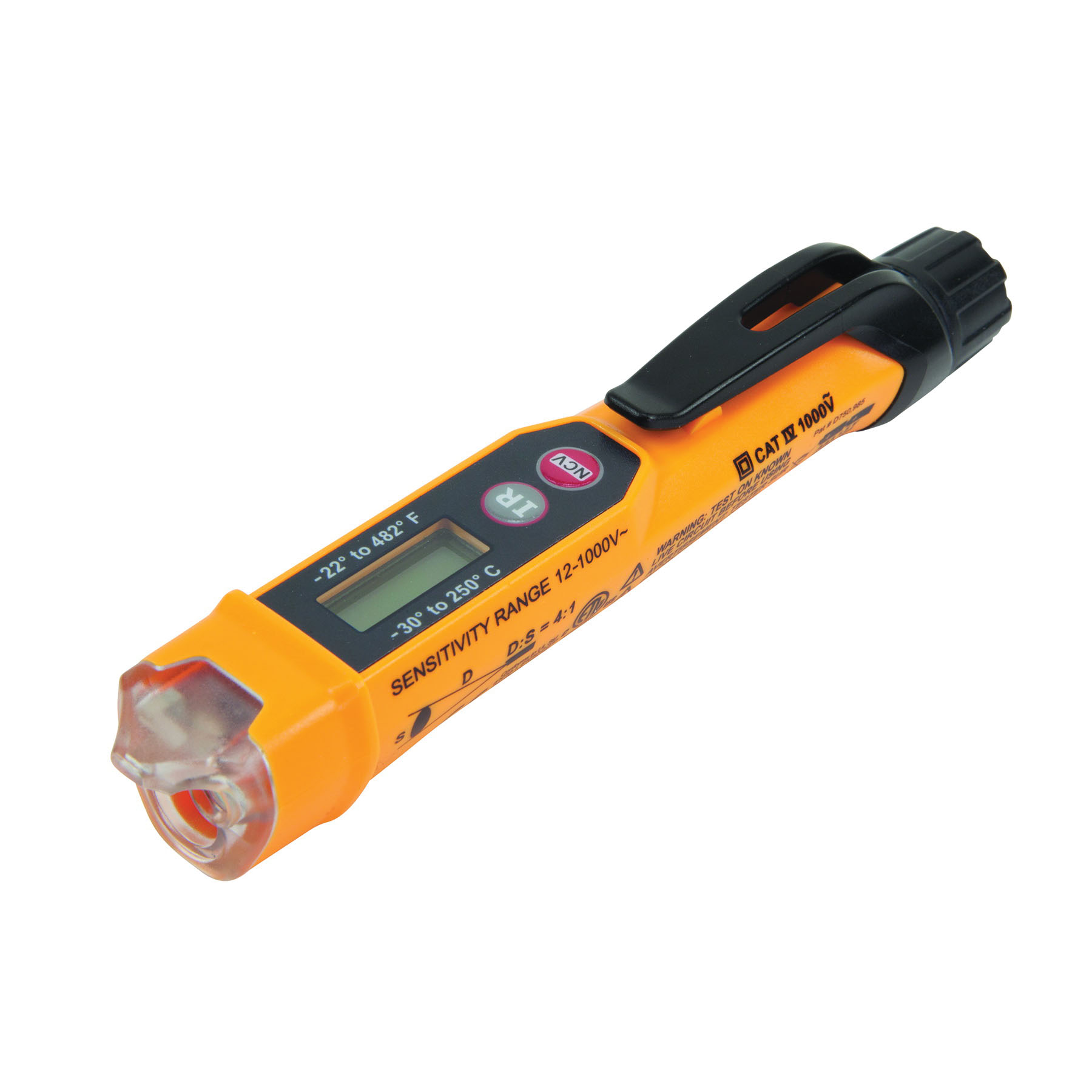 Klein® NCVT-4IR Voltage Tester with Infrared Thermometer, 12 - 1000 VAC