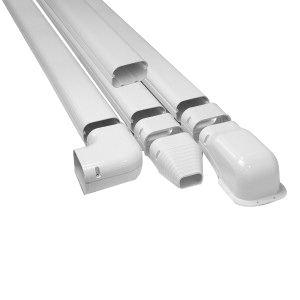 RectorSeal® Slimduct 85105 Wall Duct Kit, White, 13 ft L