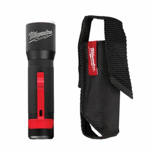 Milwaukee® 2107S Focusing Flashlight with Holster, LED Bulb, 377 ft Beam Distance, Light Output Mode: High/Low