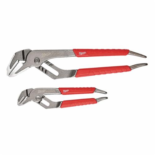 Milwaukee® Ream and Punch 48-22-6330 Tongue and Groove Pliers Set, 6 and 10 in OAL, 1 and 2 in Jaw Opening