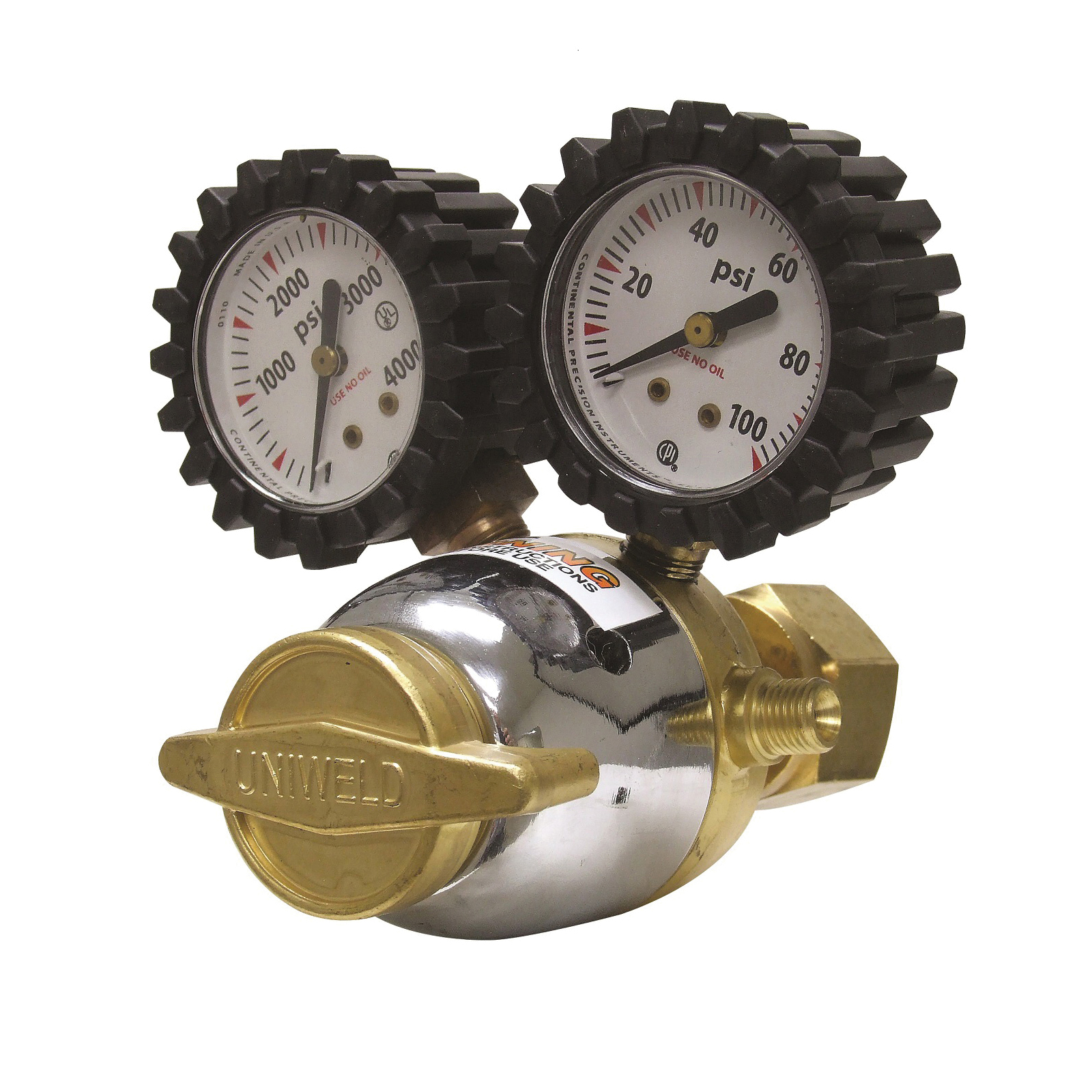UNIWELD® R Series RMC Regulator, Acetylene Gas, 1 -Stage, 3/8-14 Inlet Connection, 3/8-24 Outlet Connection