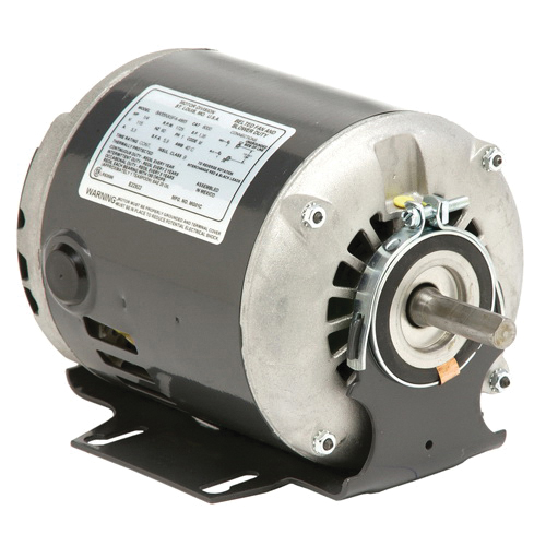US Motors® 8000EME Split Phase Belted Fan and Blower Motor With Threaded Conduit Hole, 1/4 hp, 115 V, 60 Hz, 1 ph