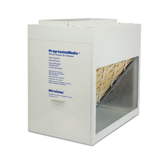 Ultravation® ProgressiveMedia™ 90-064 Right Angle Design Media Air Cleaner, 25 in W, 20 in H, 5 in D, Steel