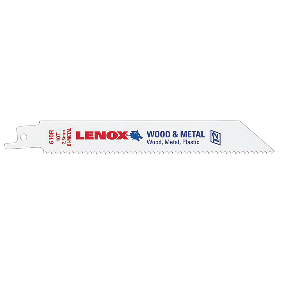 LENOX® Tuff Tooth 20566618R Reciprocating Saw Blade, 6 in L, 3/4 in W, 18 TPI, Bi-Metal Blade