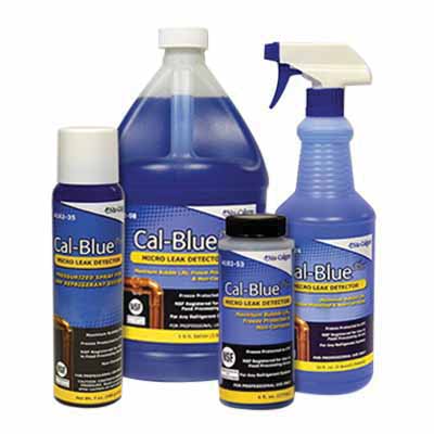 Nu-Calgon Cal-Blue Plus 4182-24 Gas Leak Detector, Liquid, Clear Blue, 1 qt, Spray Bottle