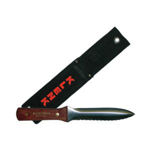 Klenk® DA71000 Duct Knife, Stainless Steel Blade, 11 in OAL, Rosewood Handle