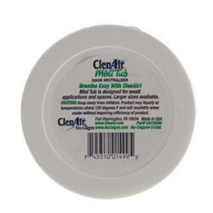 ClenAir™ 61001 Original Odor Neutralizer, 1/2 lb, Tub-Display Box, Solid, Gel, White