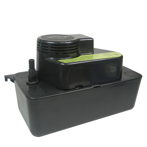 Beckett® CB201TUL Condensate Pump, 115 VAC, 2.2 A, 1/30 hp, 140 gph at 1 ft, PVC, Black