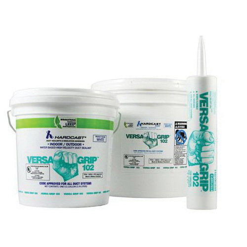 CARLISLE® Versa-Grip 102 304153 Water Based Duct Sealant, 1 gal, Pail, Paste, White, Slight Ammonia